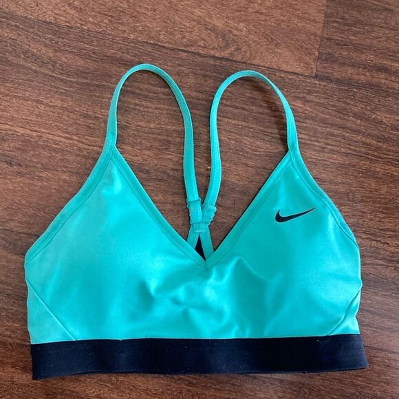 Nike Teal Sports Bra Sz S - Picture 1 of 4